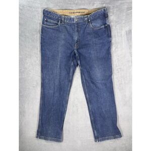 Duluth Jeans Mens 40x32 Blue Denim Medium Wash Regular‎ Flex Ballroom Straight